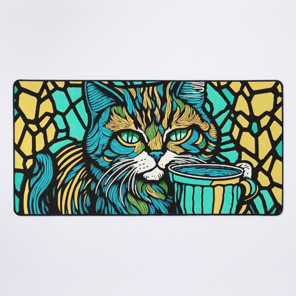 Item preview, Cat with a cup designed and sold by Javier Narváez Solarte.
