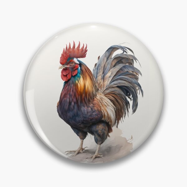 Item preview, Welsummer Rooster Portrait | Wildlife Watercolour Portrait designed and sold by Adios65.