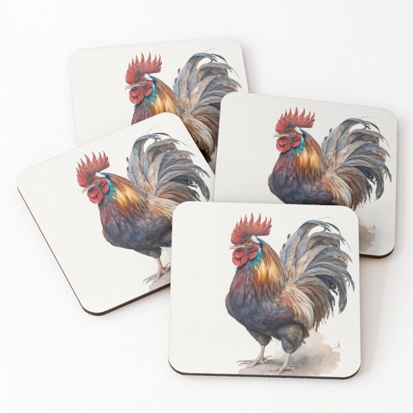 Item preview, Welsummer Rooster Portrait | Wildlife Watercolour Portrait designed and sold by Adios65.