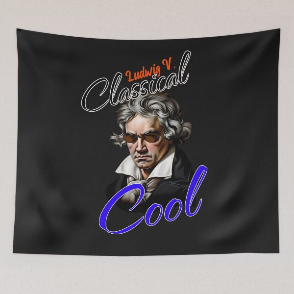 Artikelvorschau, Beethoven - Ludwig V. Classical Cool Shirt Berühmter Komponist ZIEGE entworfen und verkauft von RarefiedAir.