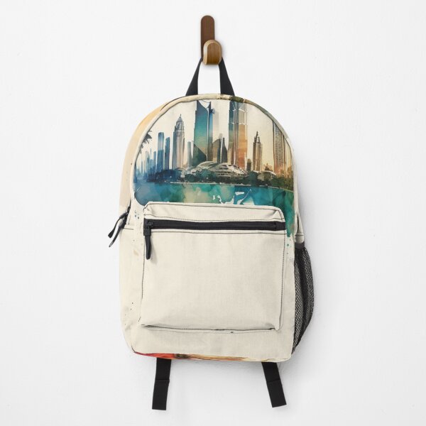 Item preview, Exploring Dubai's Iconic Landmarks in Watercolor designed and sold by DaniFantasy.