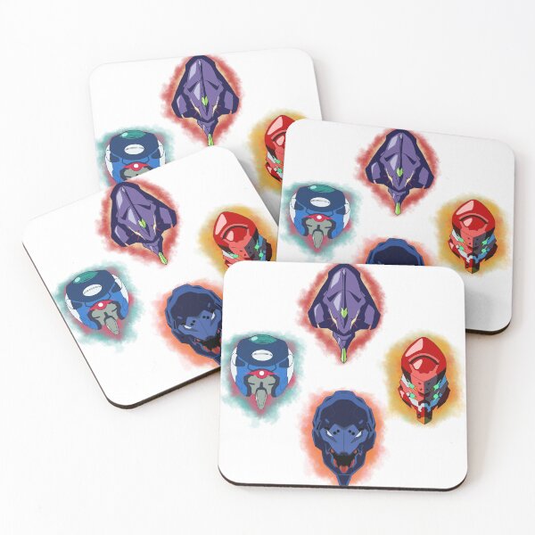 Item preview, All Painted Evangelion Heads ~ Units 01-04 ~ Neon Genesis Evangelion Design designed and sold by TimberW0lf Studios.