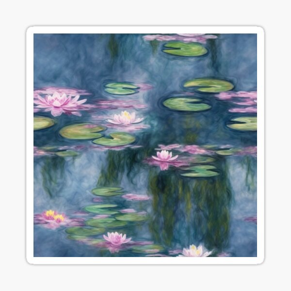 Item preview, Water Lilies Claude Monet Fine Art designed and sold by NNNostalgia  ®.