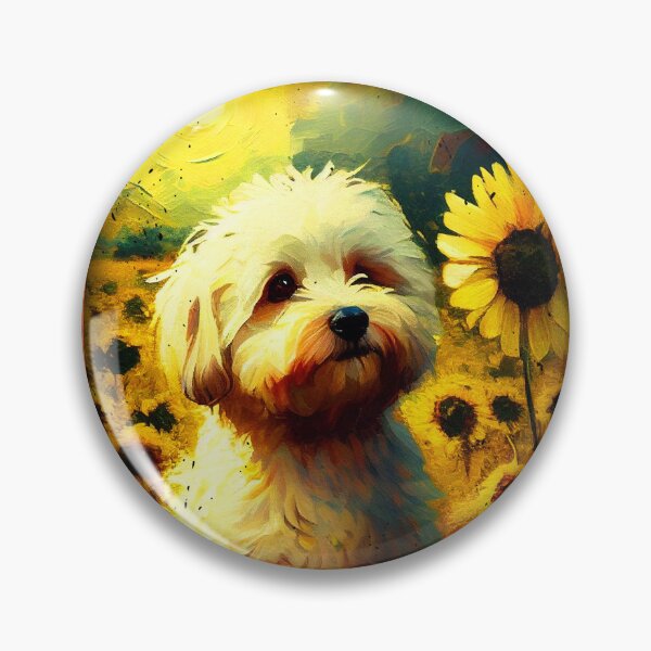 Item preview, Shichon Sunflower Painting Adorable Dog designed and sold by rafaeltto.