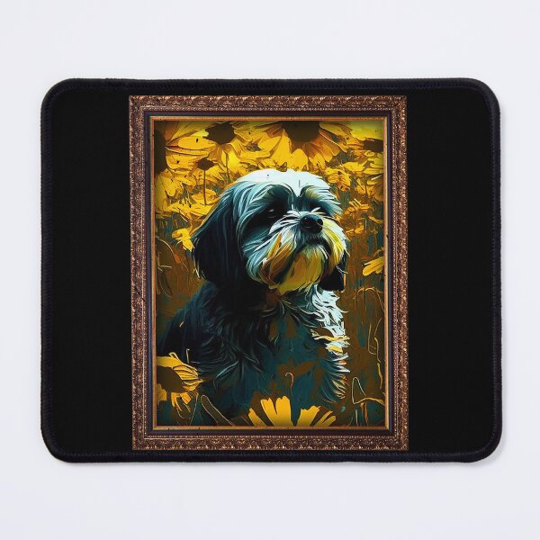 Item preview, Shi Tzu Sunflower Painting Adorable Dog designed and sold by rafaeltto.