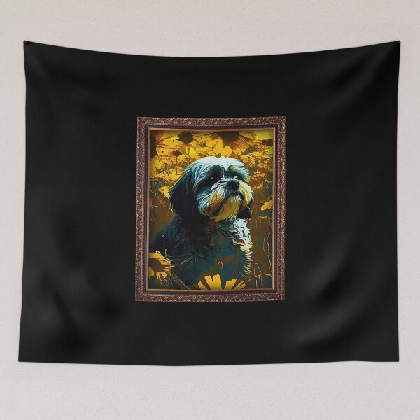 Item preview, Shi Tzu Sunflower Painting Adorable Dog designed and sold by rafaeltto.
