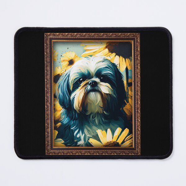 Item preview, Shi Tzu Sunflower Painting Adorable Dog designed and sold by rafaeltto.