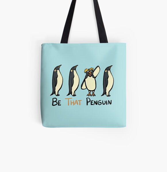 Be THAT Penguin All Over Print Tote Bag