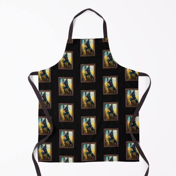 Item preview, Shiloh Shepherd Sunflower Painting Adorable Dog designed and sold by rafaeltto.