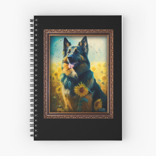 Item preview, Shiloh Shepherd Sunflower Painting Adorable Dog designed and sold by rafaeltto.