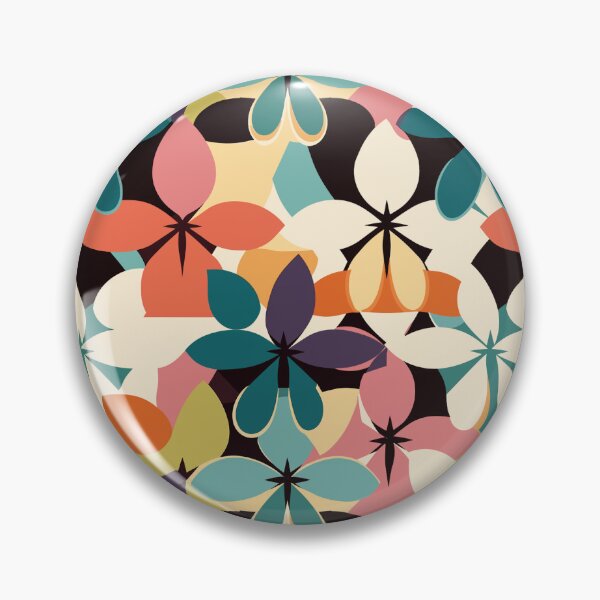 Item preview, Vibrant Floral Patterns Inspired by Mary Quant designed and sold by TopArtsy.