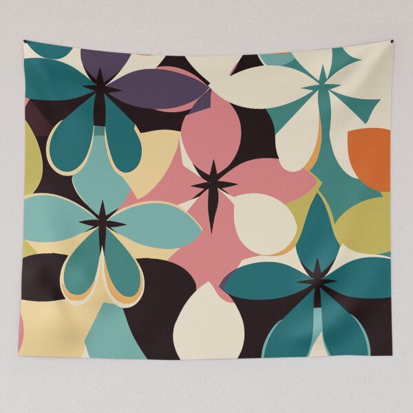 Item preview, Vibrant Floral Patterns Inspired by Mary Quant designed and sold by TopArtsy.