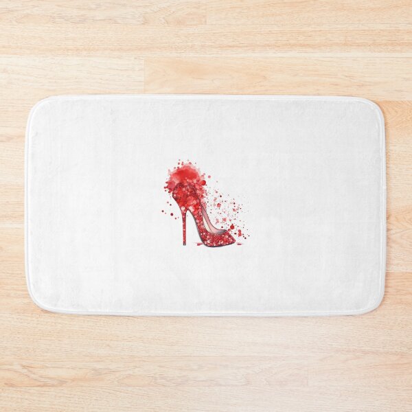 Item preview, Sparkle Up Your Home Decor with our Fancy Sequined Red High Heel: Perfect for Apparel, Phone Covers, Bed Spreads, and Shower Curtains" designed and sold by MerryHillStudio.