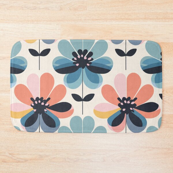 Item preview, Groovy Colorful Flowers in Mary Quant Style designed and sold by TopArtsy.