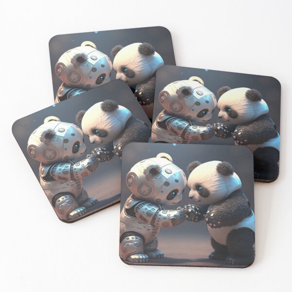 Item preview, Robot panda vs natural panda designed and sold by BOHdesign.