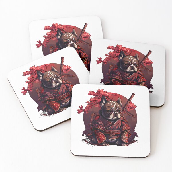 Item preview,  Samurai Bulldog With Moon Background designed and sold by mydoglove.