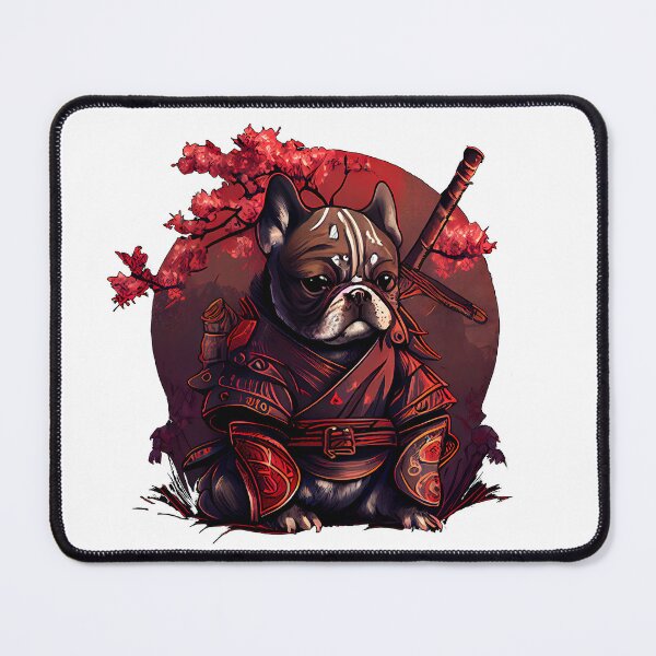 Item preview, Samurai Bulldog With Moon Background designed and sold by mydoglove.