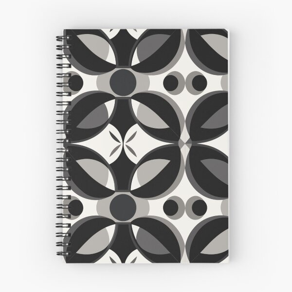 Item preview, Bold Black and White Florals à la Mary Quant designed and sold by TopArtsy.