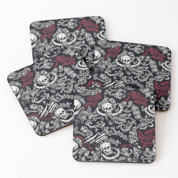 Item preview, Pirate Themed Skull Pattern designed and sold by DayDreamer Videos and Art.