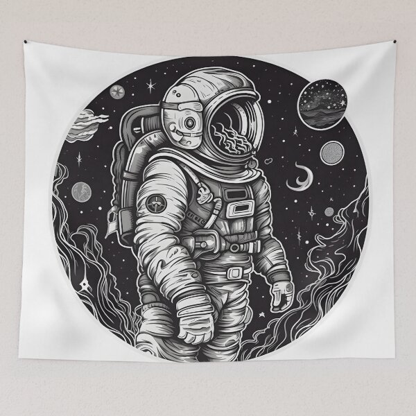 Item preview, Adventurous Cosmic Explorer - Galaxy Travel Sticker designed and sold by WhimsyStickies.