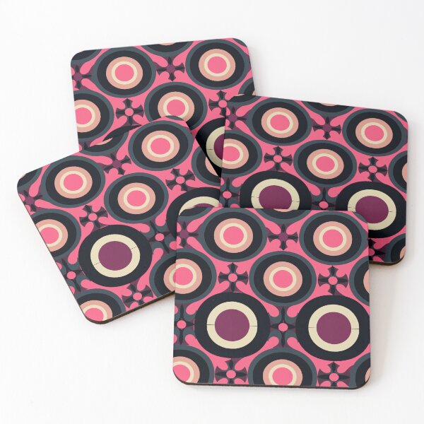 Item preview, Mary Quant-Inspired Large Colorful Circles designed and sold by TopArtsy.