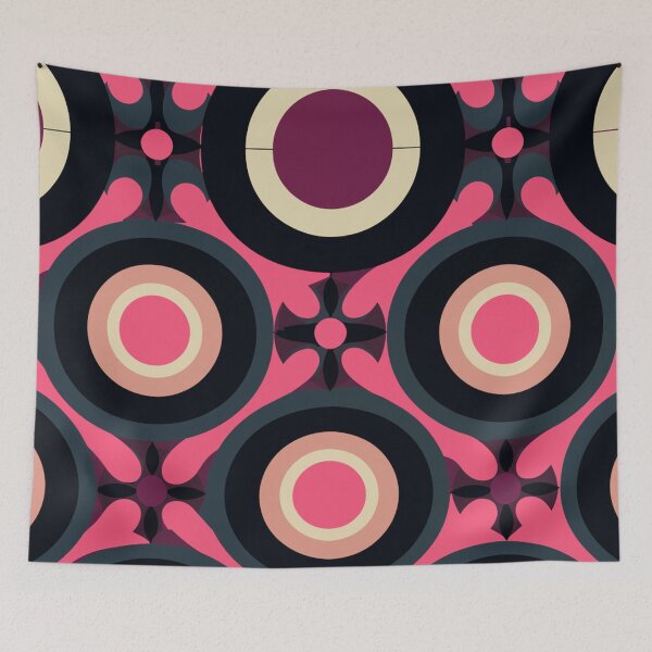 Item preview, Mary Quant-Inspired Large Colorful Circles designed and sold by TopArtsy.