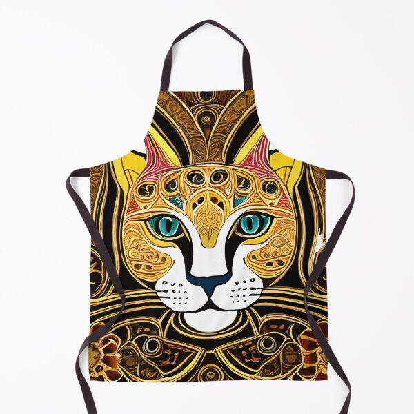 Item preview, cute cat in fractal art designed and sold by Five Seventy Five.