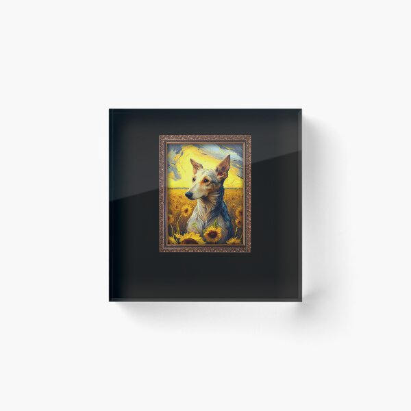 Item preview, Silken Windhound Sunflower Painting Adorable Dog designed and sold by rafaeltto.