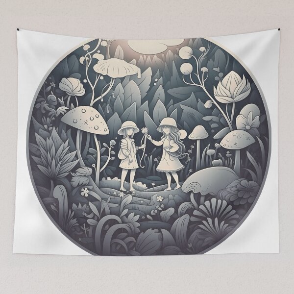 Item preview, Enchanted Garden Dwellers - Magical Plants Sticker designed and sold by WhimsyStickies.