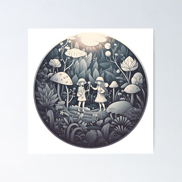 Item preview, Enchanted Garden Dwellers - Magical Plants Sticker designed and sold by WhimsyStickies.