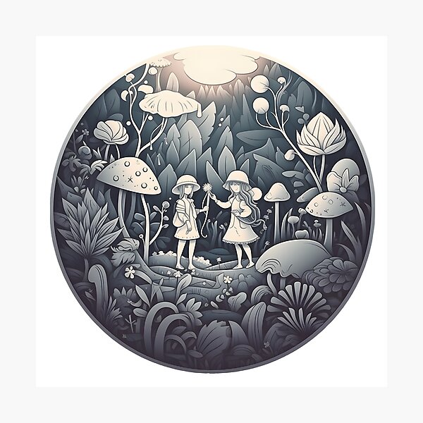 Item preview, Enchanted Garden Dwellers - Magical Plants Sticker designed and sold by WhimsyStickies.