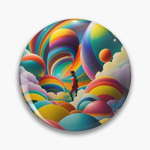 Item preview, Psychedelic Colorful Planets Beautiful Background Digital Art designed and sold by AstonishingArts.