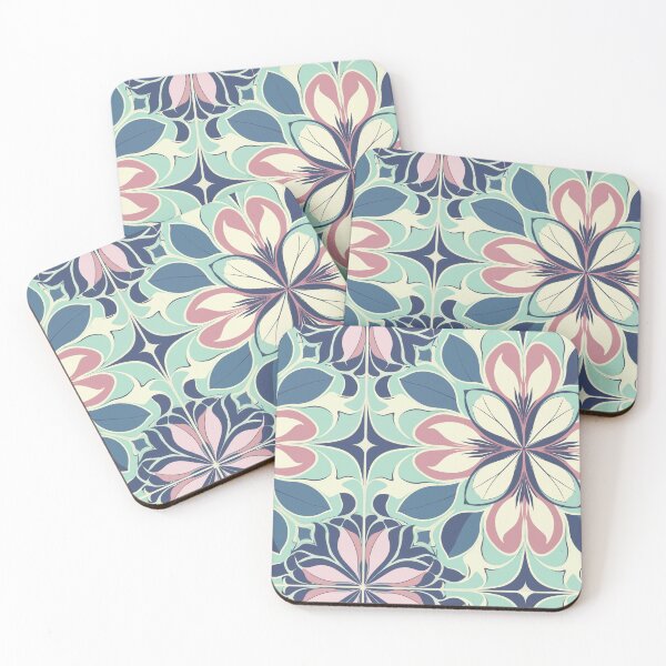 Item preview, Bold Centered Florals Inspired by Mary Quant designed and sold by TopArtsy.