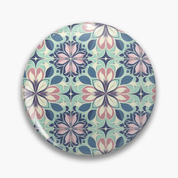 Item preview, Bold Centered Florals Inspired by Mary Quant designed and sold by TopArtsy.