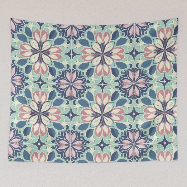 Item preview, Bold Centered Florals Inspired by Mary Quant designed and sold by TopArtsy.