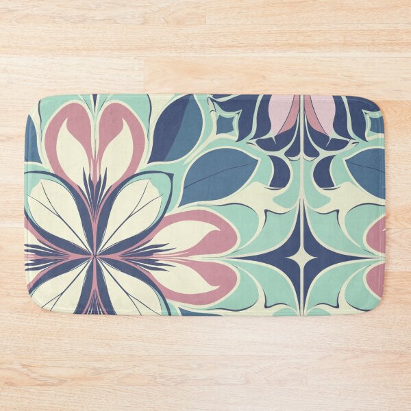 Item preview, Bold Centered Florals Inspired by Mary Quant designed and sold by TopArtsy.