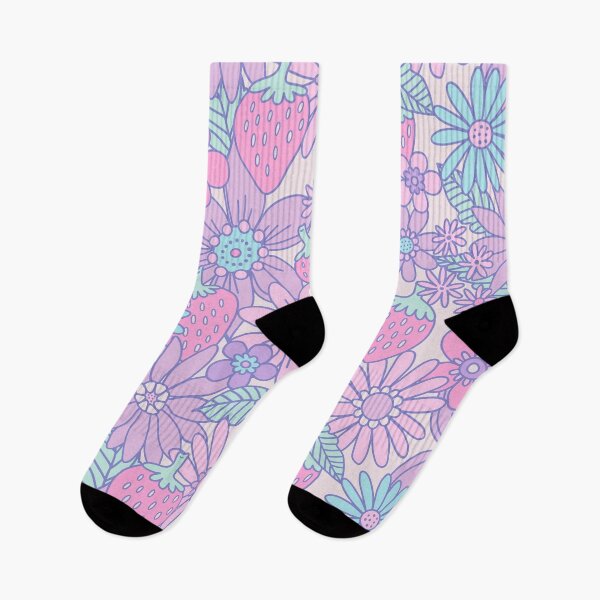 Artikelvorschau, Lavendel-Erdbeere mit Blumen entworfen und verkauft von latheandquill.