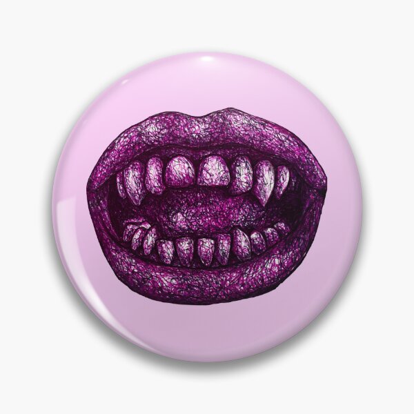 Item preview, vampire teeth, pink mouth designed and sold by ASTRALEXIA.