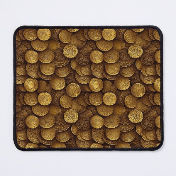 Item preview, Gold Doubloons Seamless 3D Pattern designed and sold by Darkhosis.
