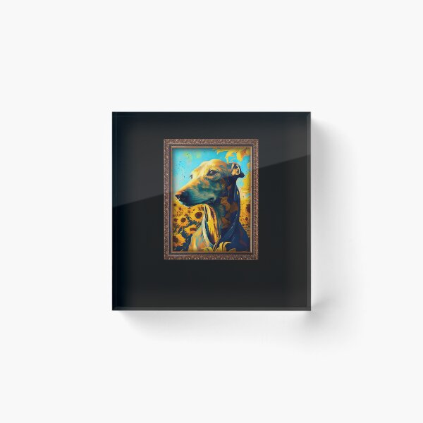 Item preview, Sloughi Sunflower Painting Adorable Dog designed and sold by rafaeltto.