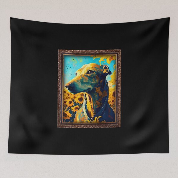 Item preview, Sloughi Sunflower Painting Adorable Dog designed and sold by rafaeltto.