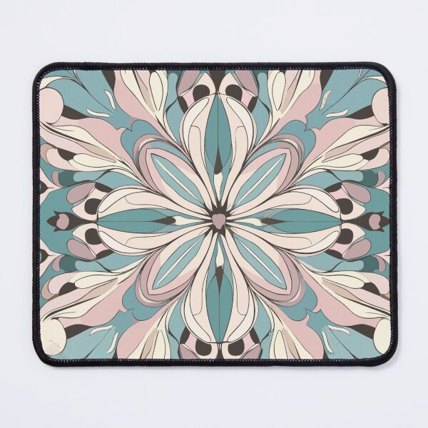 Item preview, Retro Chic Mary Quant-Inspired Centered Flowers designed and sold by TopArtsy.