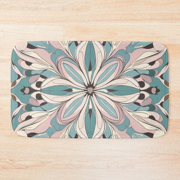 Item preview, Retro Chic Mary Quant-Inspired Centered Flowers designed and sold by TopArtsy.