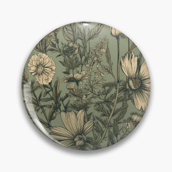 Item preview, Flores dibujadas a mano vintage designed and sold by Konnectd.
