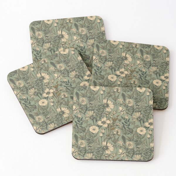 Item preview, Flores dibujadas a mano vintage designed and sold by Konnectd.