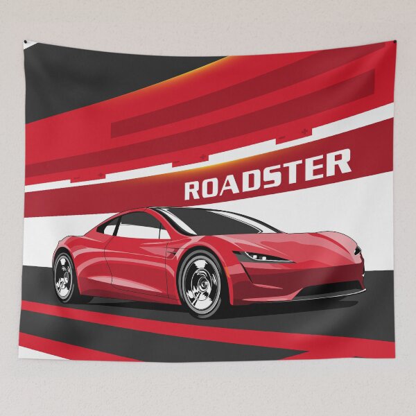Item preview, Tesla Roadster designed and sold by ElseWorldDesign.