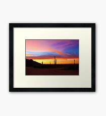 Sunset in AZ2 Framed Print