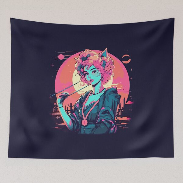 Item preview, Baroque Sci-Fi Bastet designed and sold by 8bitbubbles.