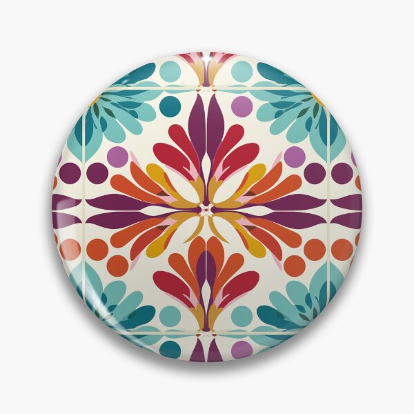 Item preview, Groovy Centered Floral Patterns à la Mary Quant designed and sold by TopArtsy.