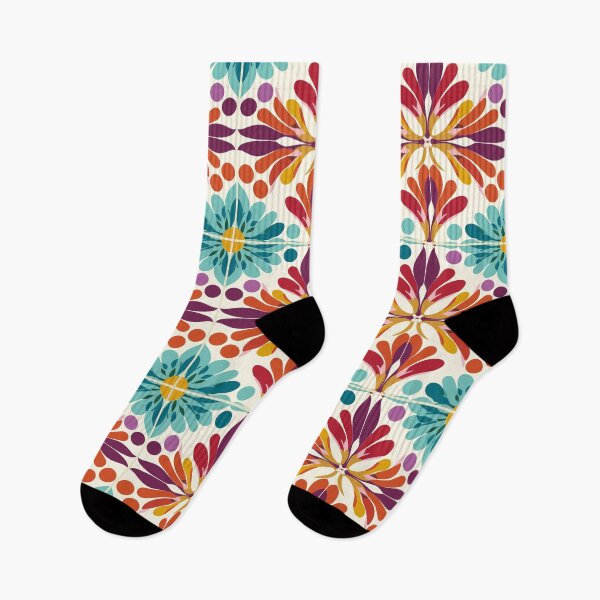 Item preview, Groovy Centered Floral Patterns à la Mary Quant designed and sold by TopArtsy.